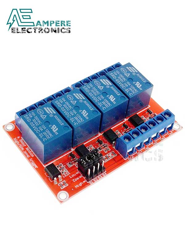 5Vdc Relay Module 4 Channel - H/L Trigger