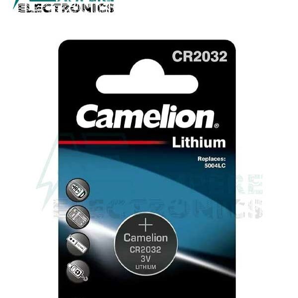 Camelion Coin Battery CR2032, 3Vdc